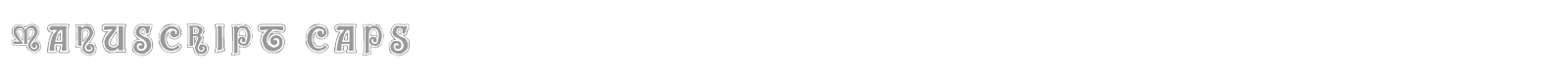 Manuscript Caps font preview